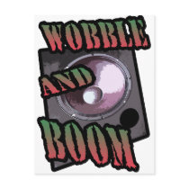 wobble and boom Dubstep Post Cards