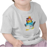 Wobble Penguin Cartoon on Baby T-shirt