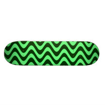 Wobbly Waves (Green/Green) Skateboard Deck