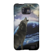 wolf and moon samsung galaxy SII cases