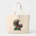 wolf and moon tote bags