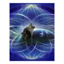 Wolf and the dreamcatcher customized letterhead