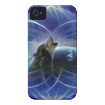Wolf and the dreamcatcher iPhone 4 Case-Mate case