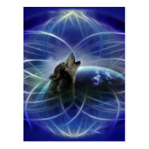 Wolf and the dreamcatcher post cards