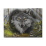 Wolf blending into River painting Post Cards