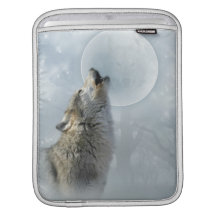 Wolf Blue Moon Rickshaw Sleeve Sleeves For iPads