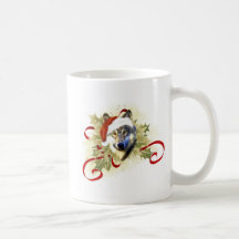 Wolf Christmas Mugs