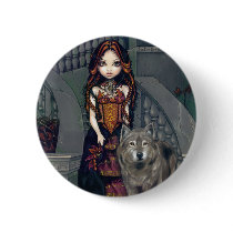 "Wolf Countess" Button