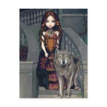"Wolf Countess" Postcard