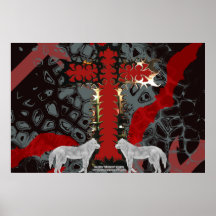 Wolf Cross Poster
