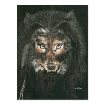 Wolf Dreamer Postcard - By Singletree