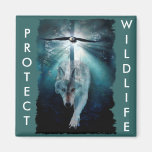 WOLF & EAGLE Wildlife Series Fridge Magnets