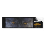 WOLF EYES Wildlife Conservation Bumper sticker bumper stickers