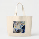 Wolf face colored bag
