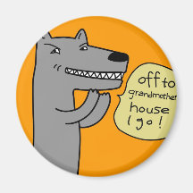 Wolf (golden) magnet