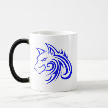 Wolf Head Cup for Lefties Coffee Mugs