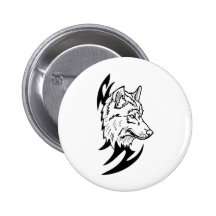 Wolf Head Design Pins