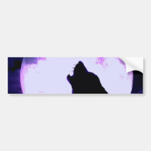 Wolf Howl Bumper Sticker