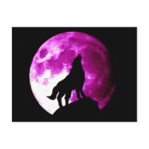 Wolf Howling at Moon