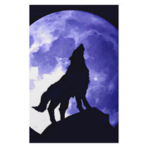 Wolf Howling at Moon