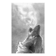 Wolf Howling Stationery Paper