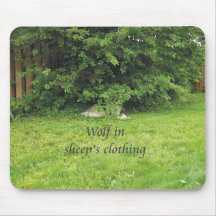 Wolf in Sheep's Clothing Mousepads