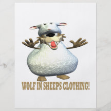 Wolf In Sheeps Clothing Personalized Flyer