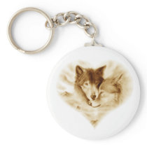 Wolf Love Key Chain