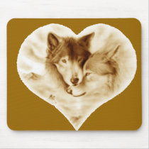 Wolf Love Mousepads