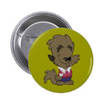 Wolf Mann Button