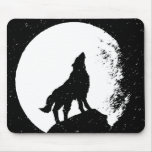 Wolf & Moon Silhoutte mousepads