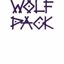 Wolf pack embroidered polo shirt
