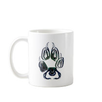 Wolf Paw Print Coffee Mug