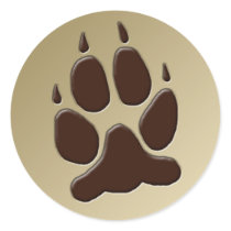 Wolf Paw Print sticker