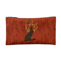 Wolf Pentagram Cosmetics Bags
