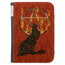 Wolf Pentagram Kindle Case