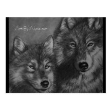 Wolf Postcard