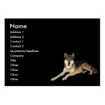 Wolf Profile Card Business Card