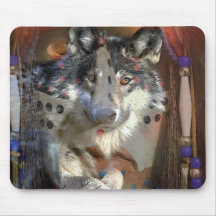 WOLF SPIRIT MOUSE MAT