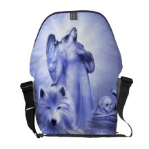 Wolf Spirit Rickshaw Messenger Bag
