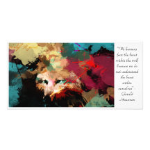 Wolf spirit Series  - Prowling Sunka Customized Photo Card