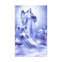 Wolf Spirit Stretched Canvas Print