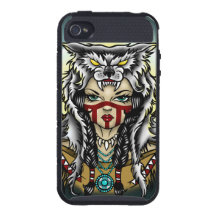Wolf Spirit Woman Iphone 4 case