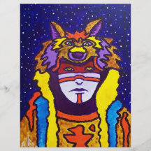 Wolf Walking by Piliero Custom Flyer