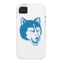 Wolf Wild Dog Head Retro iPhone 4/4S Cases