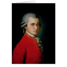 Wolfgang Amadeus Mozart, 1818 Greeting Cards