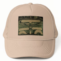 Wölfli 'Petrol' Fine Art Hat
