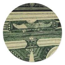 Wölfli 'Petrol' Fine Art Round Stickers