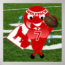 Wolfpack Football Poster