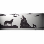 Wolves_light photo sculptures